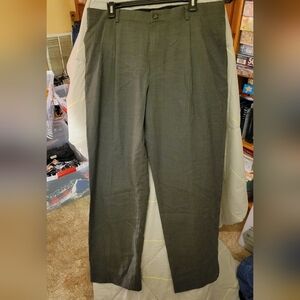 L L Bean 36W Gray Slacks Trousers
